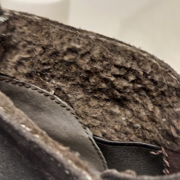 Dolce Vita Dark Gray Ankle Boots Faux Wool Lining Women's 6.5 - Picture 3 of 10